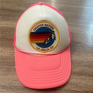 Aviator nation neon La Jolla trucker hat